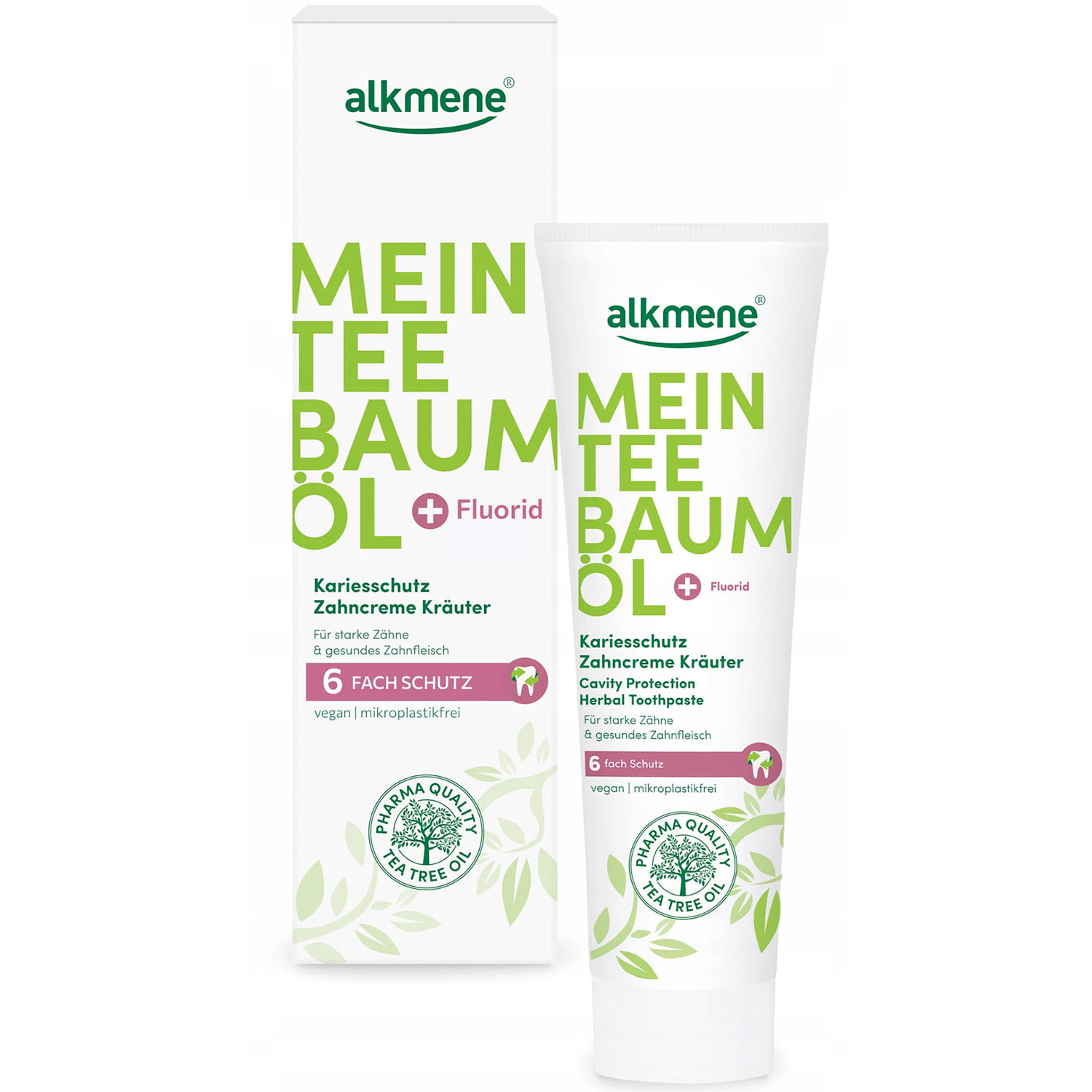 Alkmene Tea Tree Zahnpasta Herbal Cavity 100 Protection