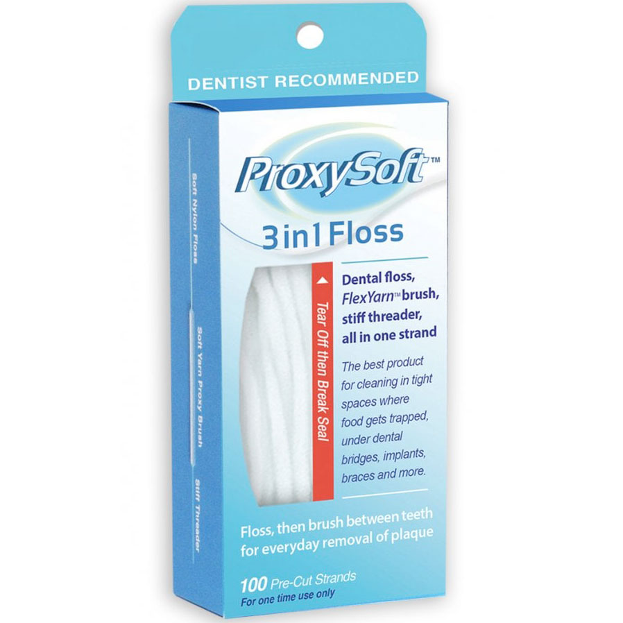 ProxySoft Zahnseide 3 in 1 Floss 100 Stk.