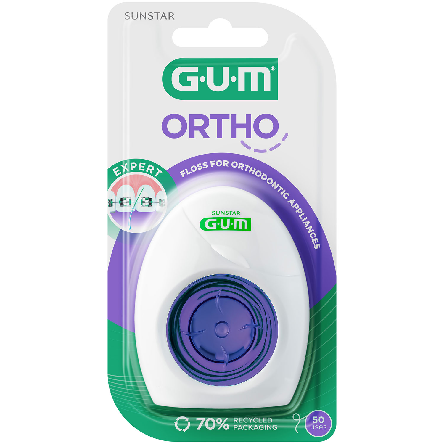 GUM Ortho Floss 50 Stk.