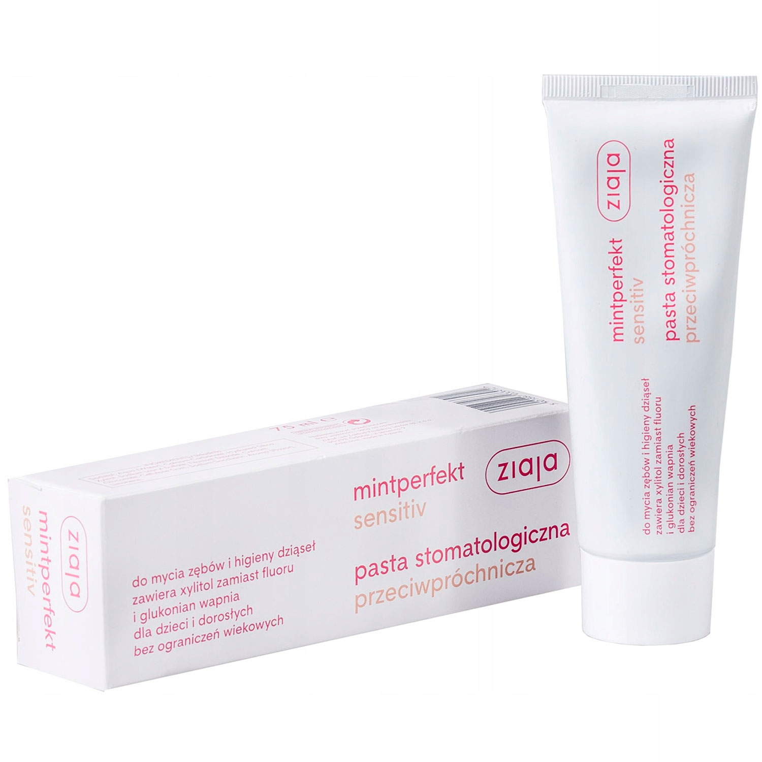 Xylitol-Zahnpasta ZIAJA MintPerfect Sensitive Teeth 75 ml