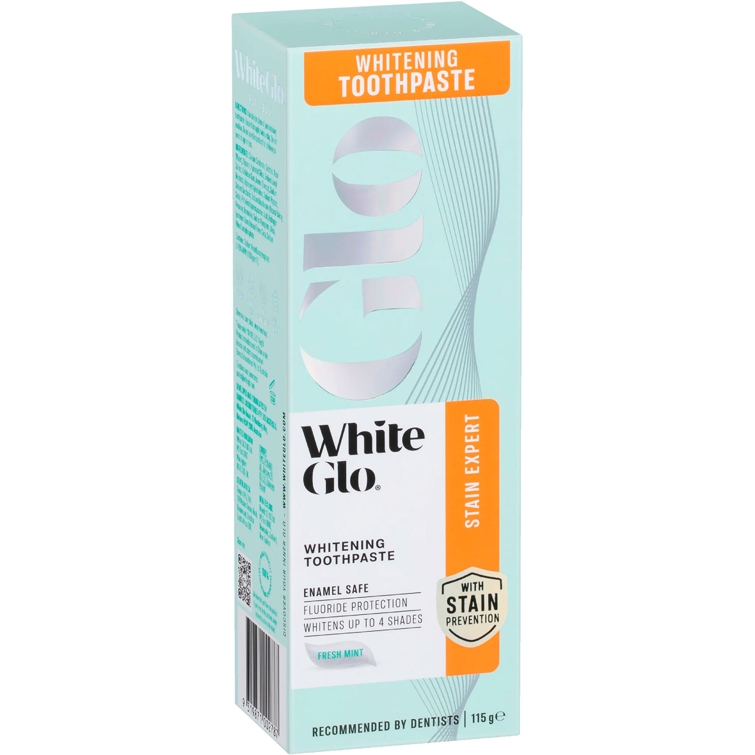 Zahnaufhellende Zahnpasta WHITE GLO Stain Expert 115g