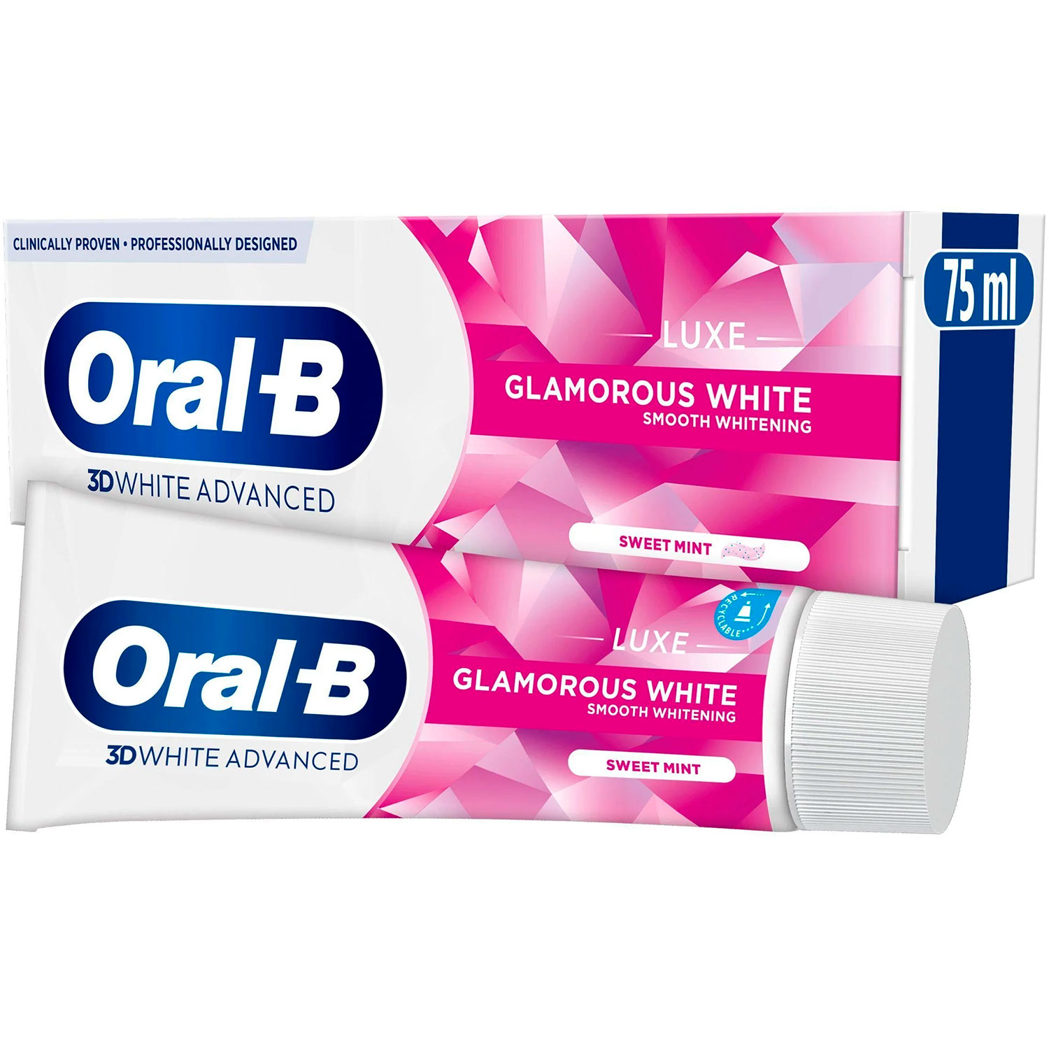 Oral-B 3D White Advanced Zahnpasta Luxe Glamorous White 75 ml