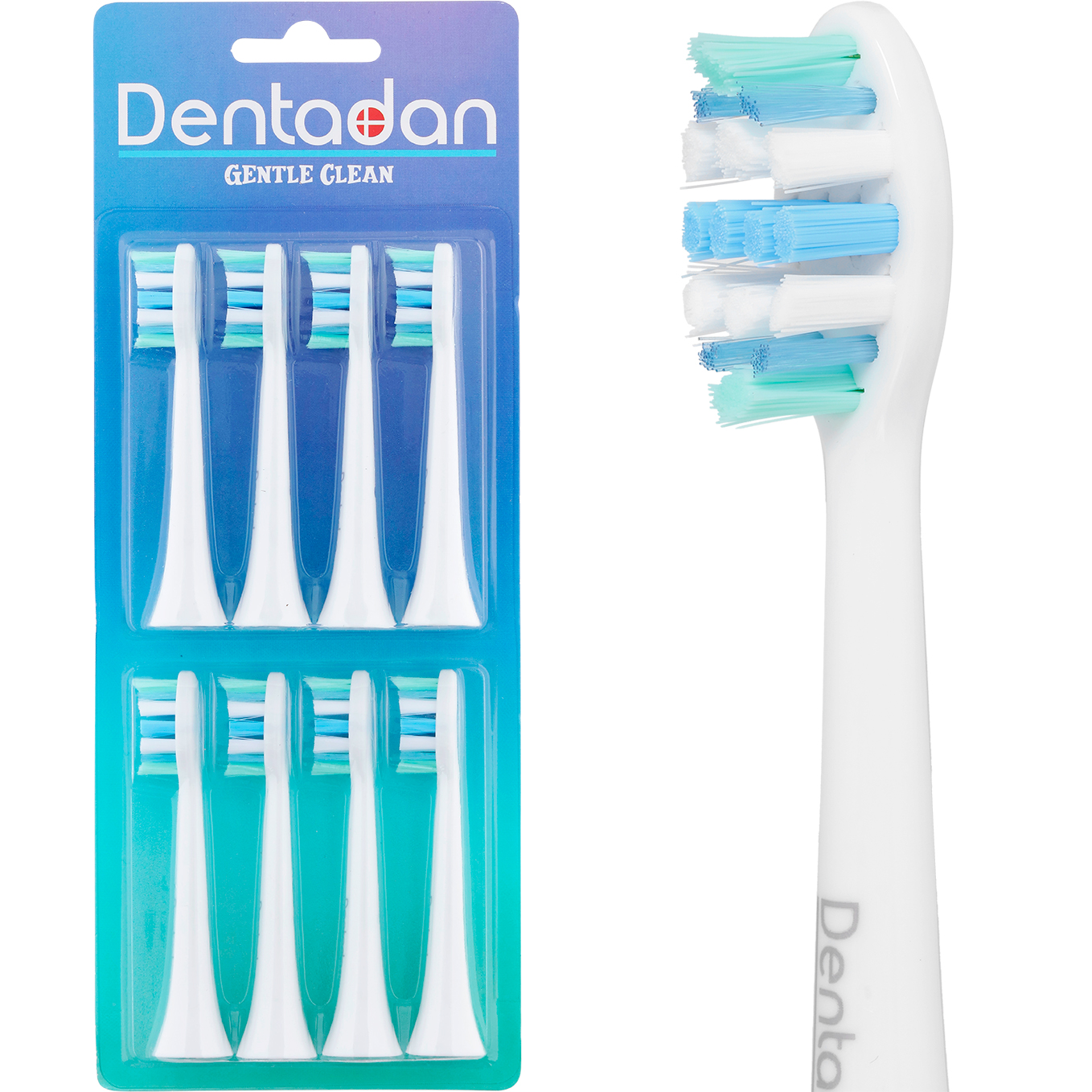 Børstehoveder til Philips Sonicare Eltandbørster 8 stk. DENTADAN Gentle Clean