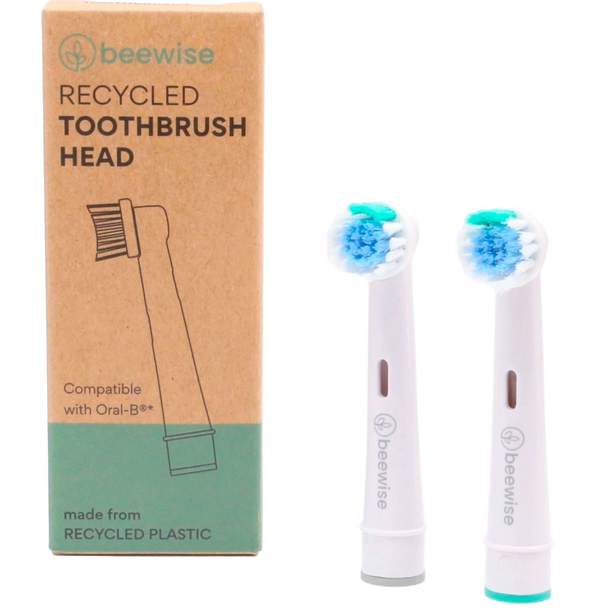 Bürstenköpfe aus recyceltem Kunststoff für Oral-B BEEWISE 2 Stk.