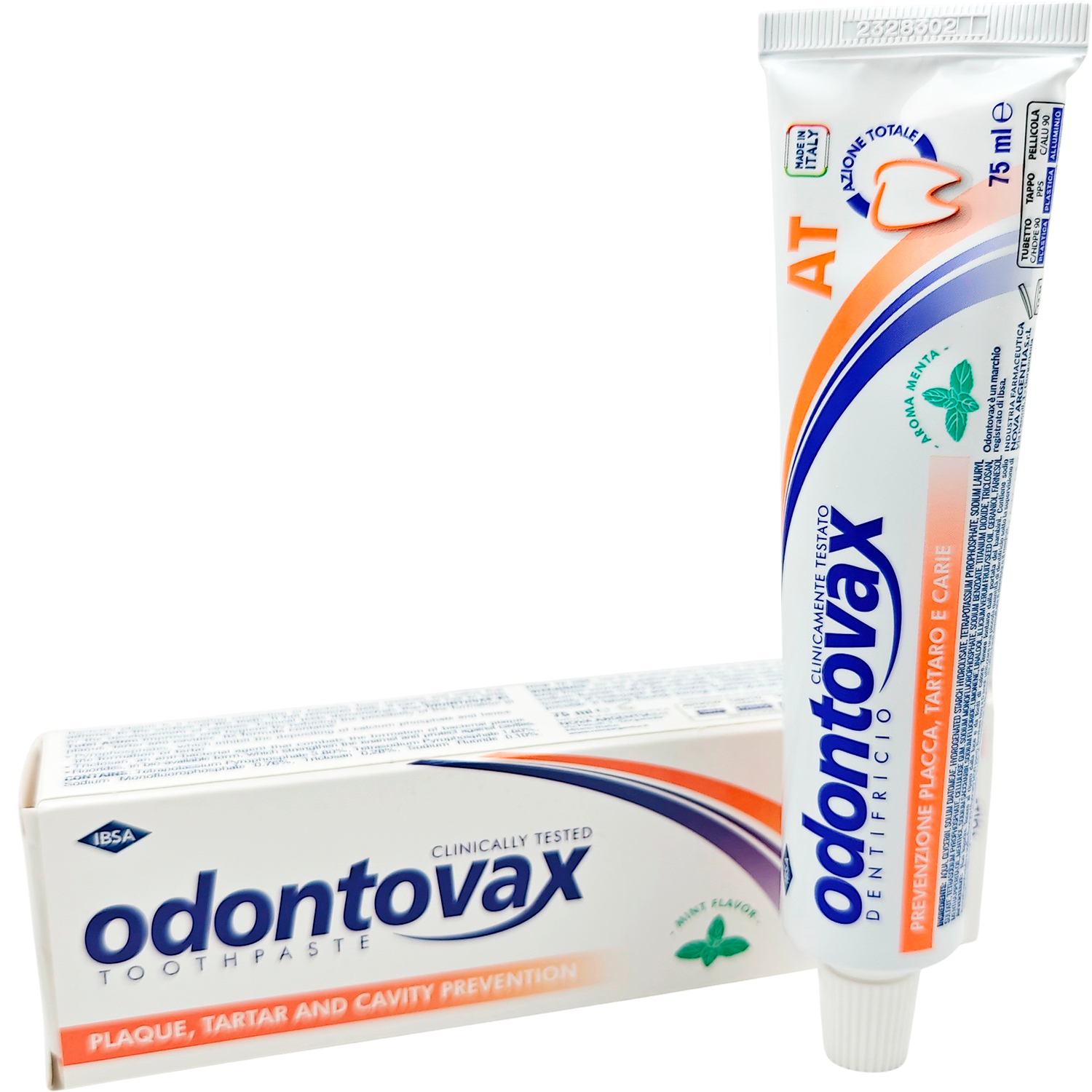 Tandpasta mod Plak & Tandsten ODONTOVAX Total Action 75 ml