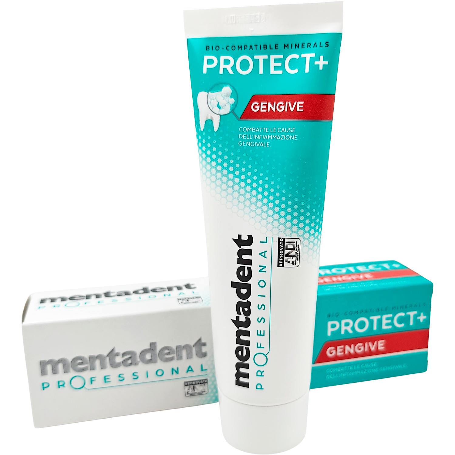 HydroxyApatit Tandpasta MENTADENT Professional Protect+ Gengive 75 ml