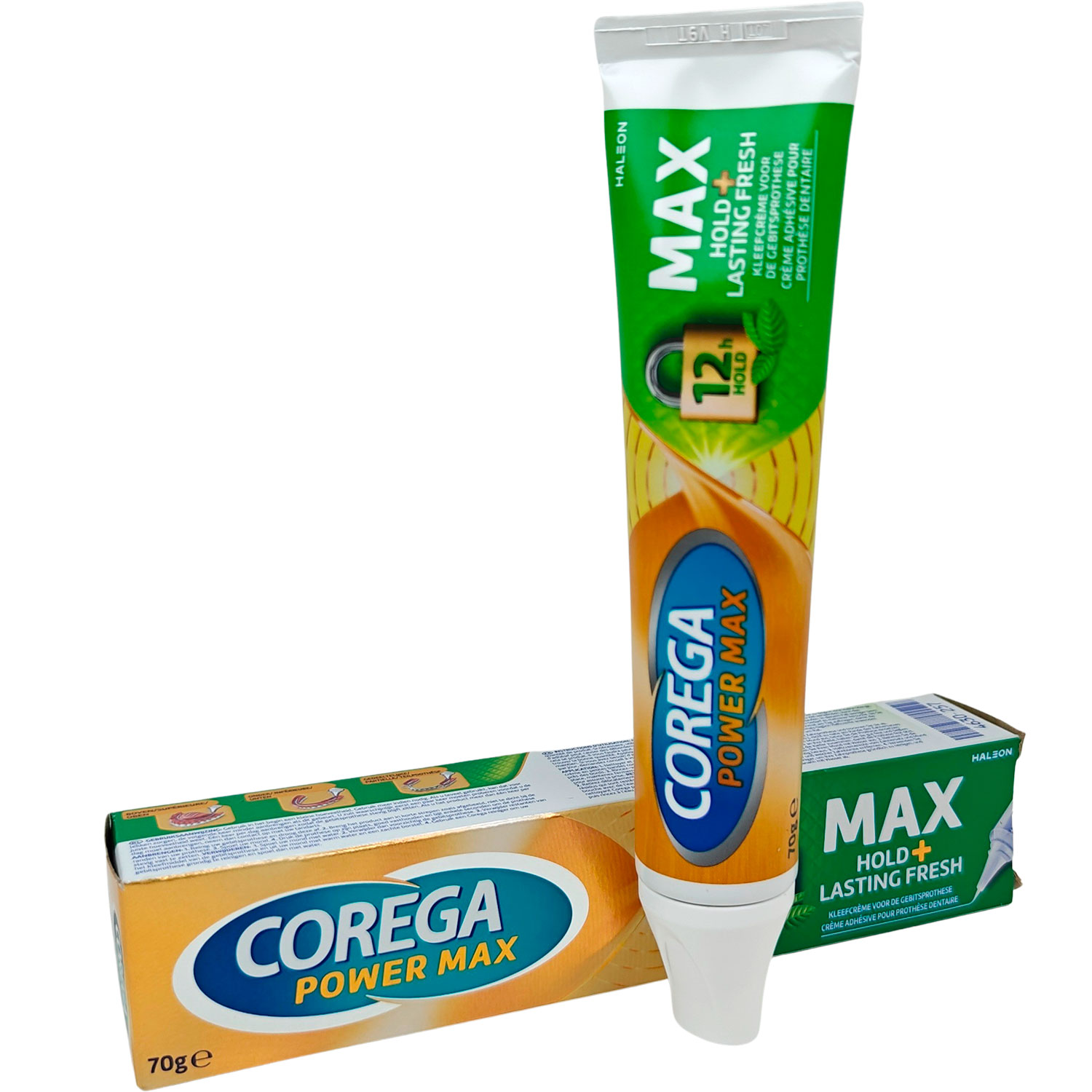 Prothesenkleber COREGA Power Max Hold + Lasting Fresh Zinkfrei 70g