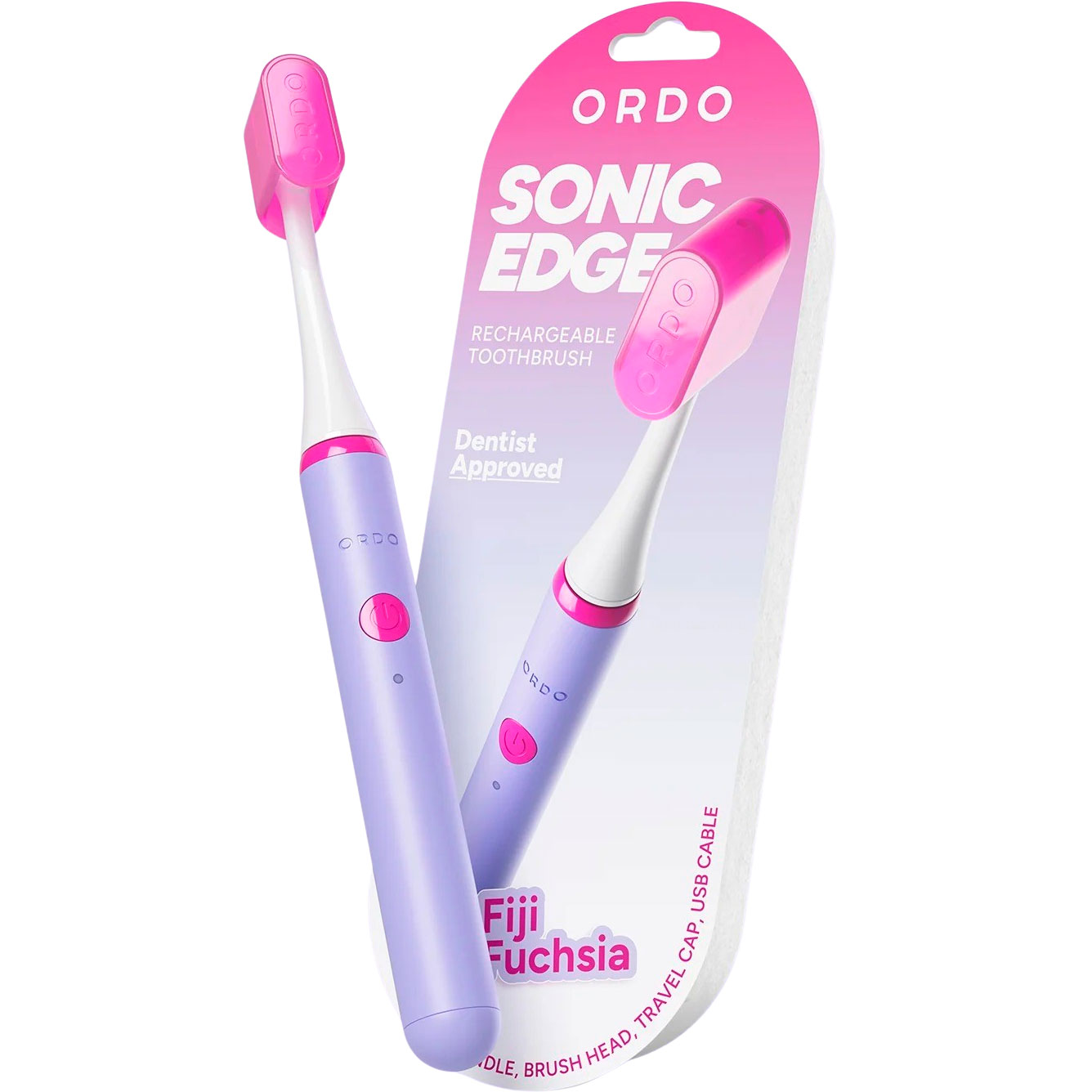 ORDO Sonic Edge Wiederaufladbare Elektrische Zahnbürste Fiji Fuchsia