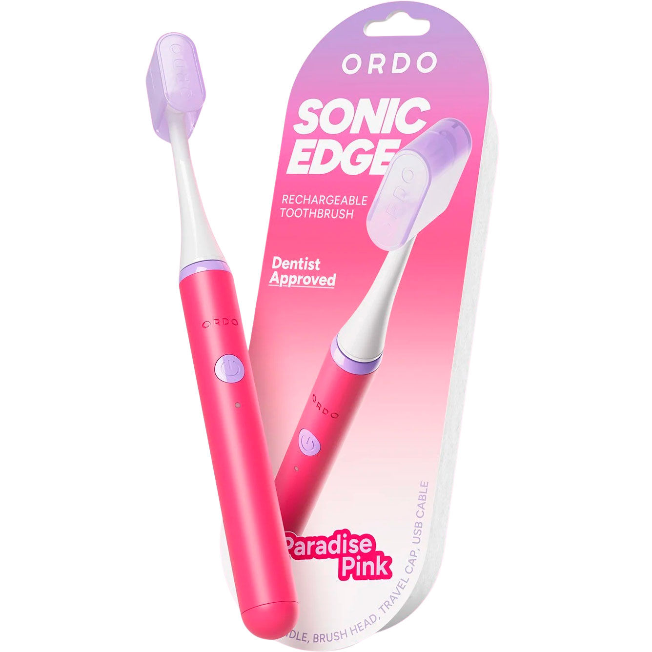 ORDO Sonic Edge Wiederaufladbare Elektrische Zahnbürste Paradise Pink
