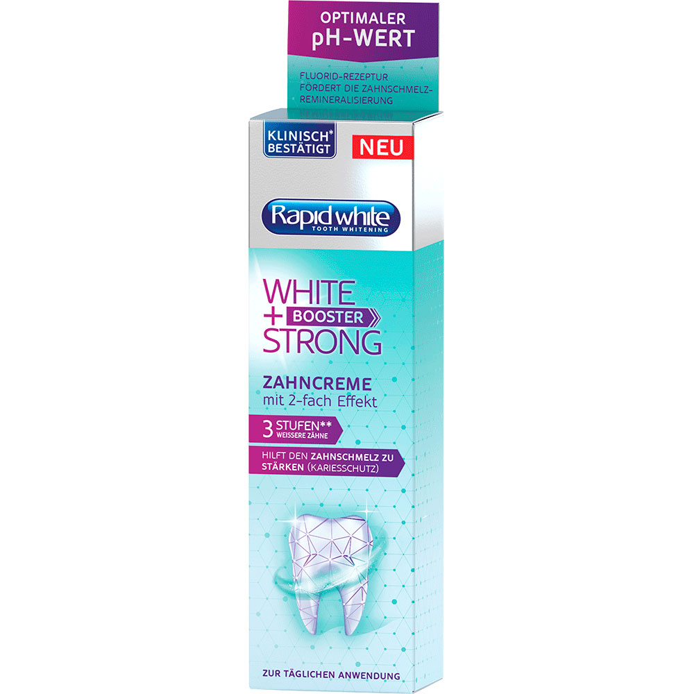 Zahnpasta RAPID WHITE + Strong Booster 75 ml.
