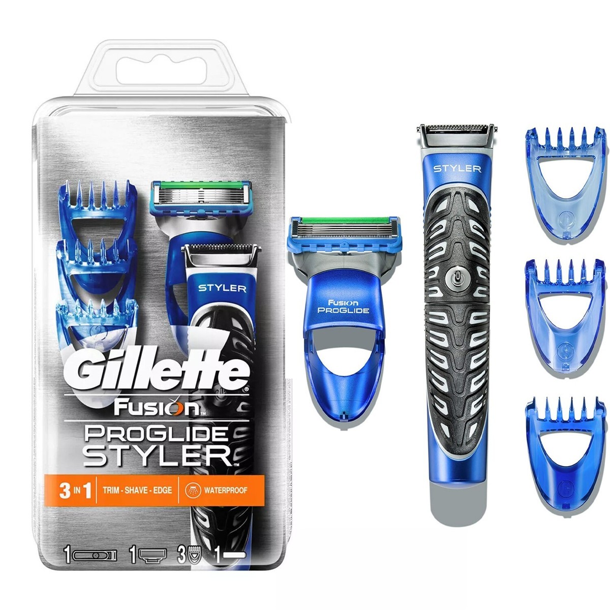 Gillette Fusion ProGlide Styler 3-i-1 Trim, Shave & Edge