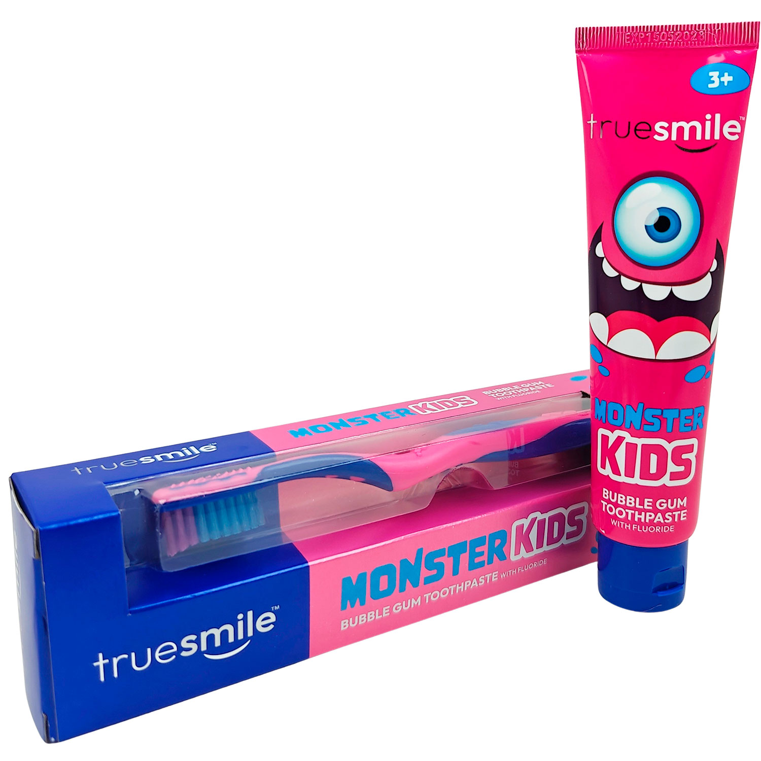 Kinderzahnpasta TRUESMILE Monster Kids Bubblegum 75ml + Zahnbürste