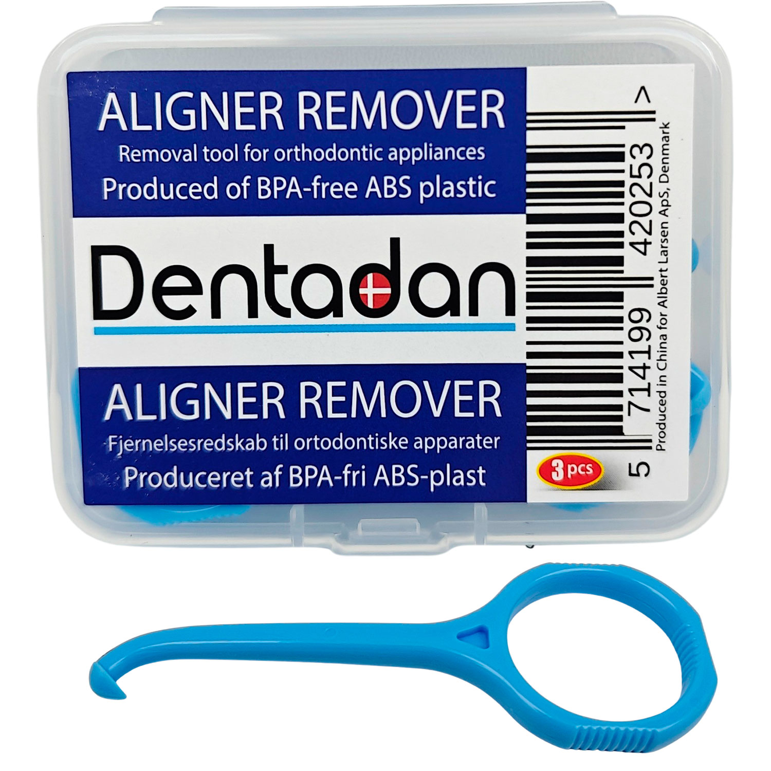 Dentadan Aligner Remover 3 Stk. Zahnspange-Entferner BLAU