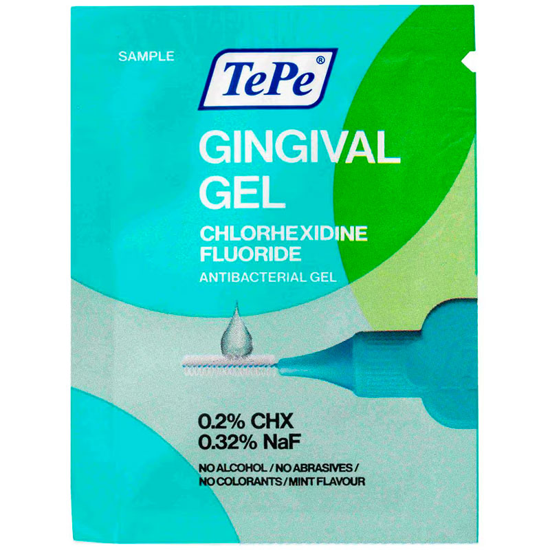 TePe Klorhexidin 0.20 % Gingival Gel Til Mellemrumsbørster 5 x 2 ml.