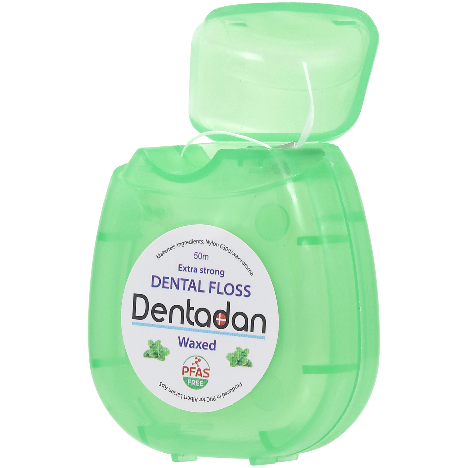Tandtråd med Mintsmag DENTADAN Extra Strong Waxed 50 mtr.