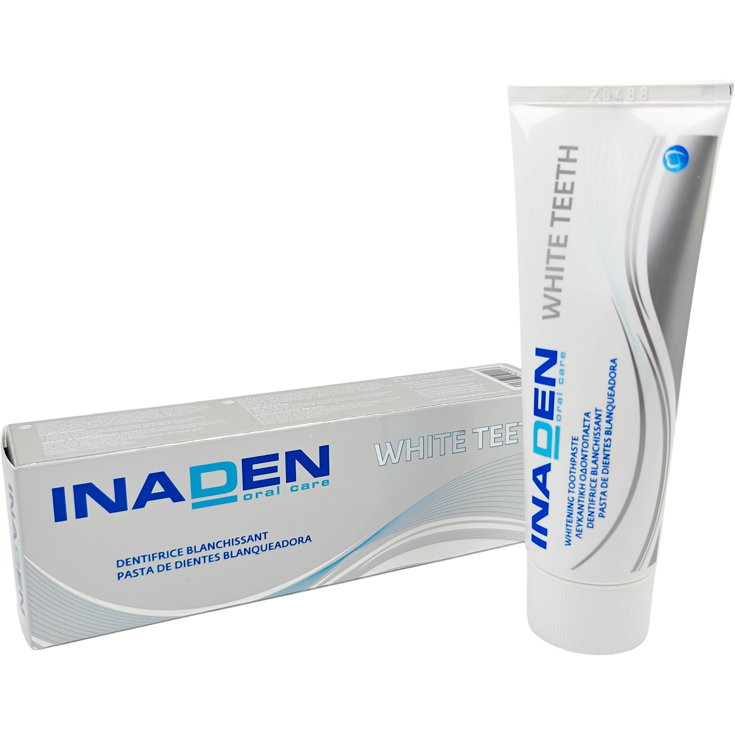 Klorhexidin Tandpasta INADEN White Teeth Xylitol & Hydroxyapatite - 75 ml.