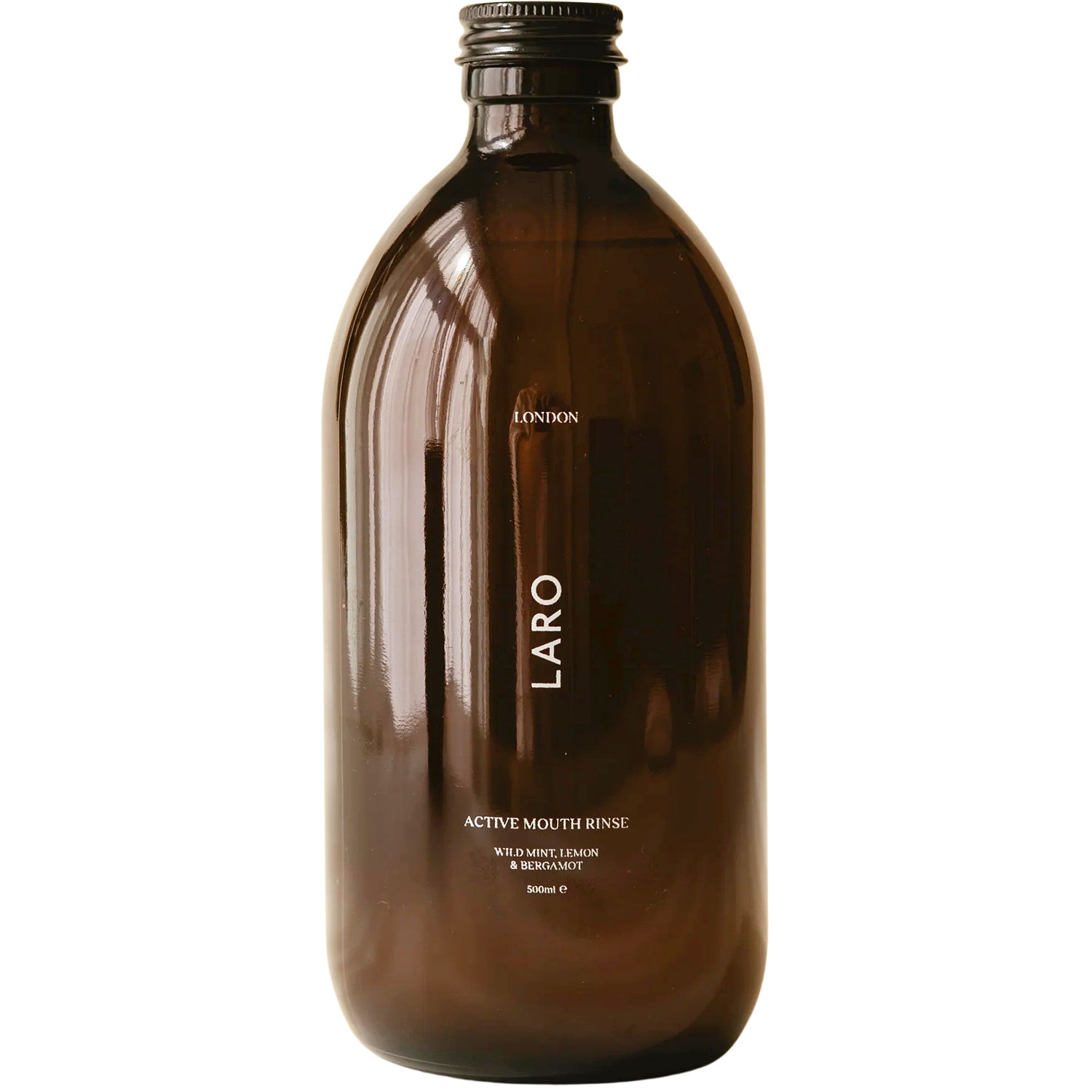 Hydroxyapatit & Xylitol Munddusche LARO Active Wild Mint, Lemon & Bergamot (500 ml.)