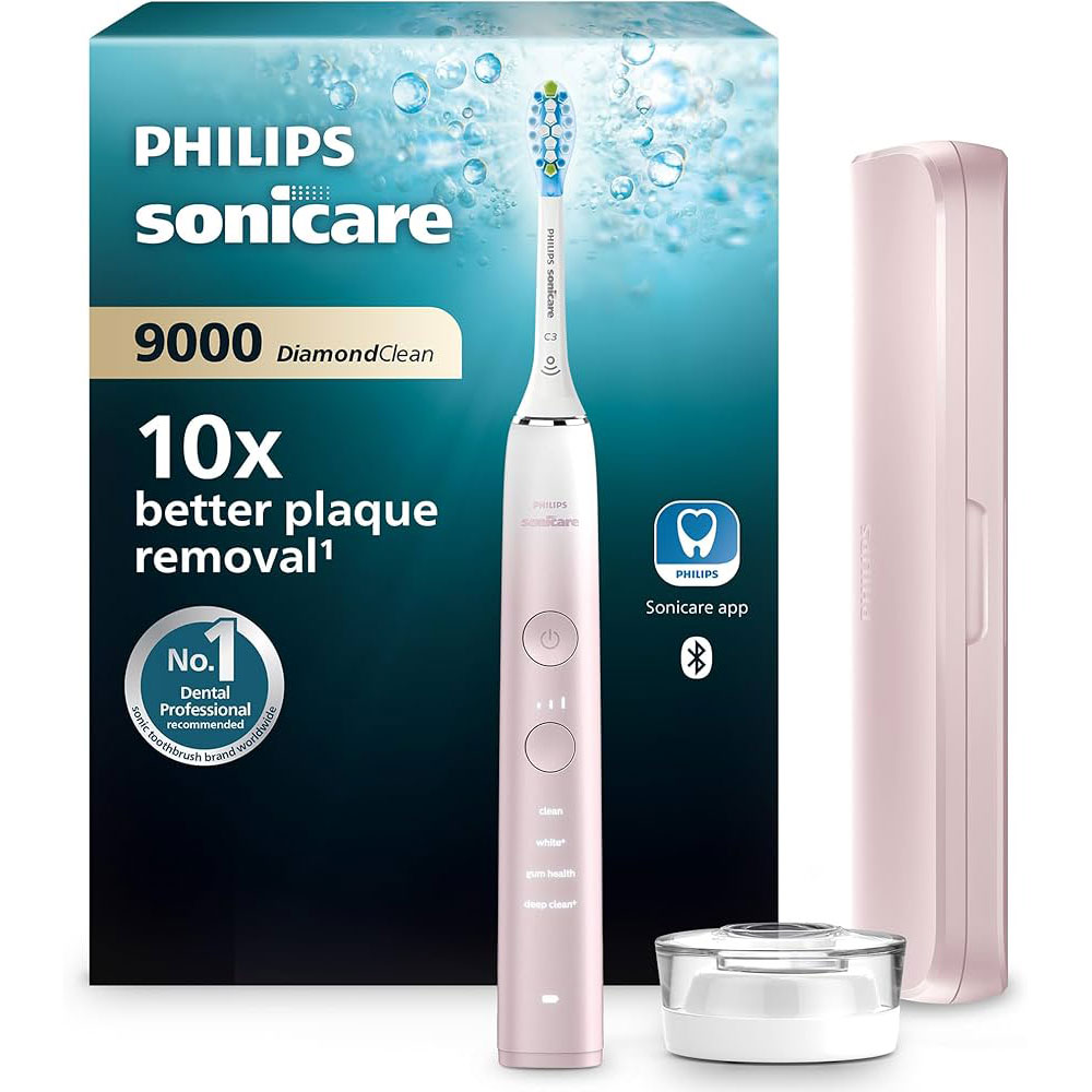 PHILIPS Sonicare DiamondClean 9000 El-Tandbørste Pink - Philips Sonicare Eltandbørster