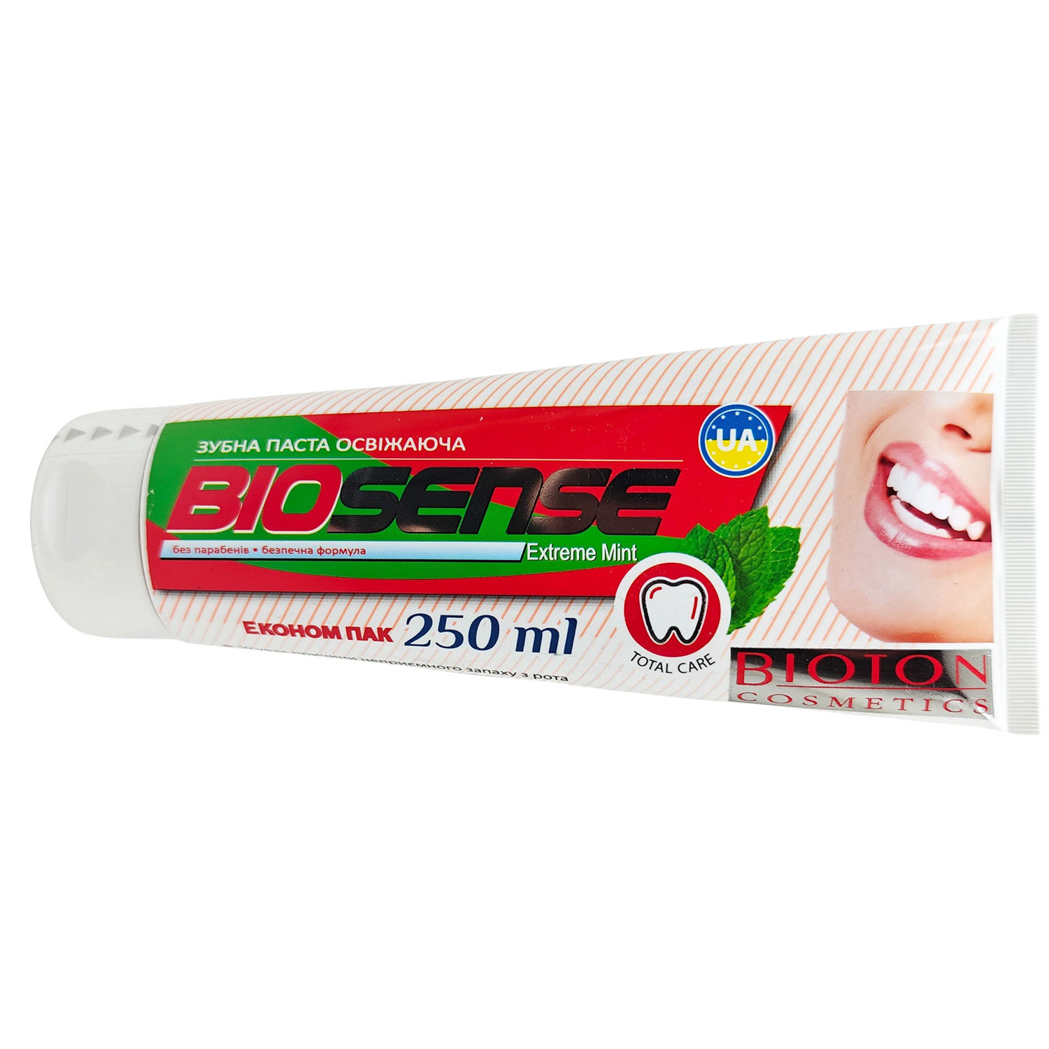 BIOSENSE Extreme Mint Fluorfreie Zahnpasta Frische und pflanzenbasierte Zahnpflege in einer Lösung (250 ml.)
