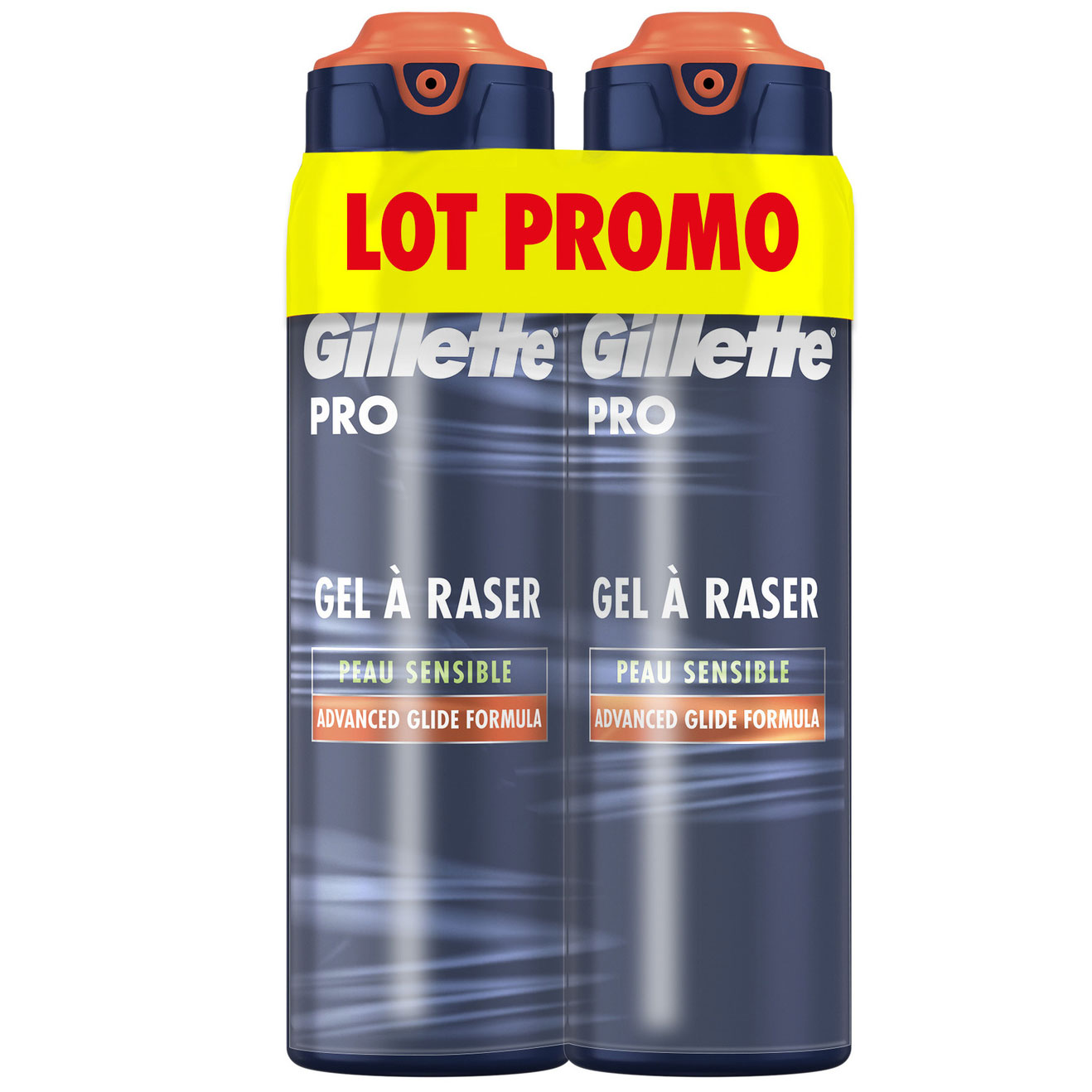 Gillette Pro Sensitive Barbergel 2 x 200 ml - Gillette Barberskum / Barbergel