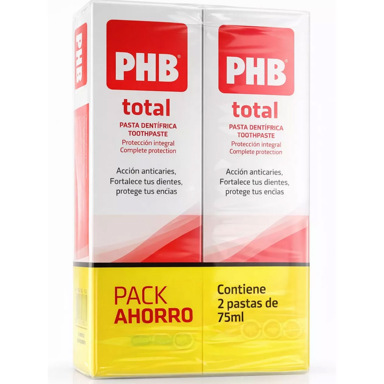 PHB Total Xylitol Tandpasta 2 x 75 ml Komplet beskyttelse til hele familien - PHB Tandpasta