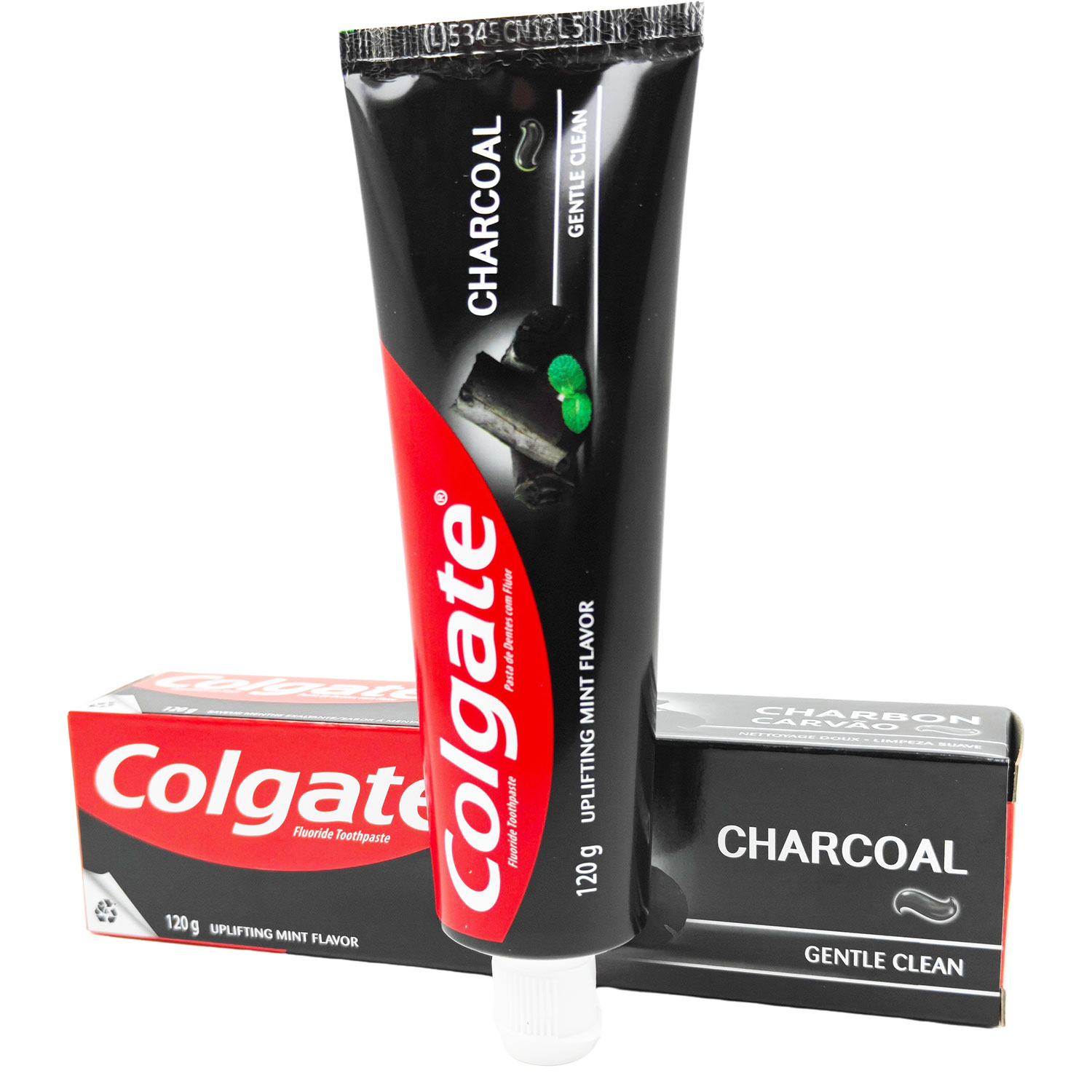 Colgate Charcoal Gentle Clean Zahnpasta 120 g - Effektive Reinigung mit aktivem Kohle und frischem mint Geschmack