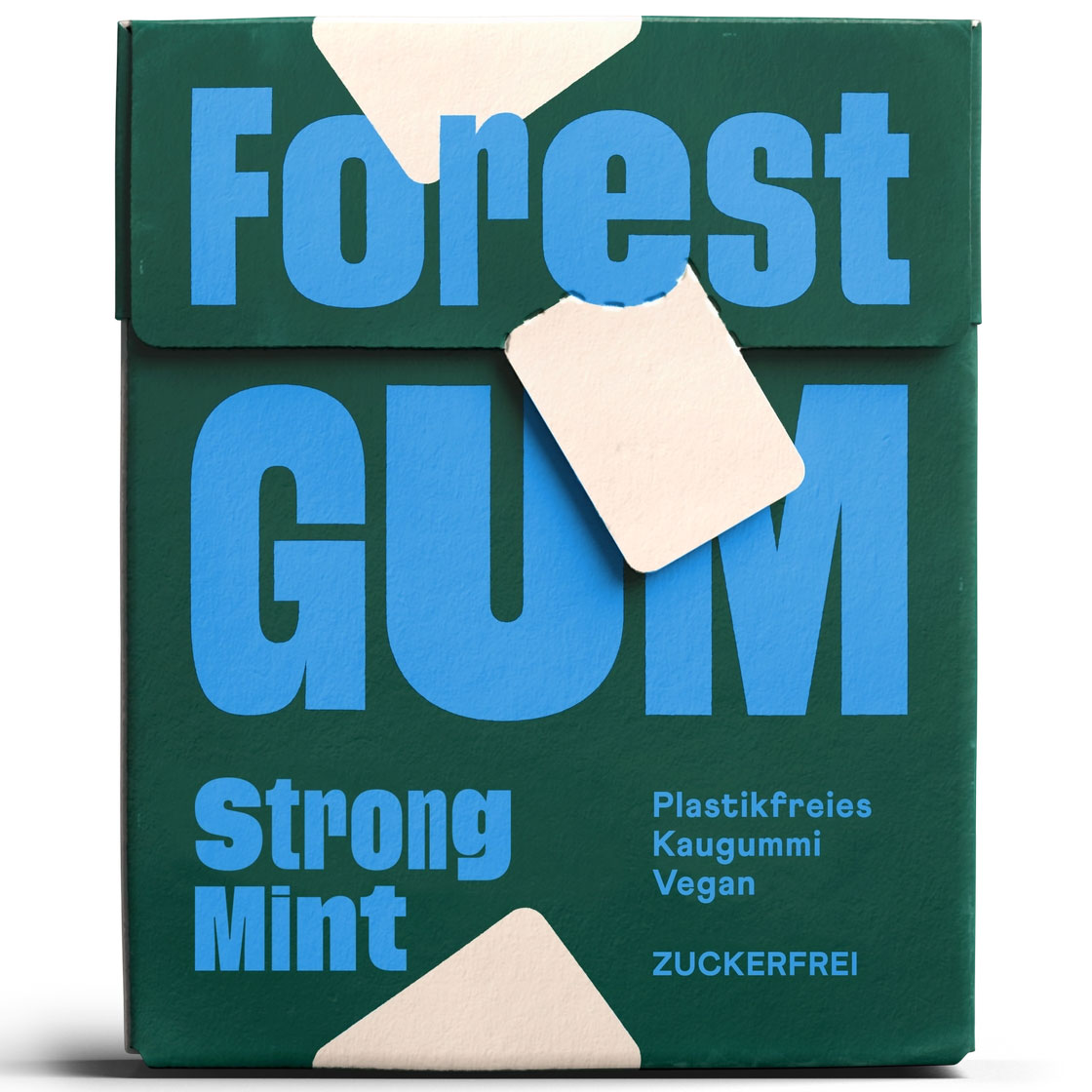 FOREST gum Strong mint plastikfreier Kaugummi mit Xylitol (20 g)
