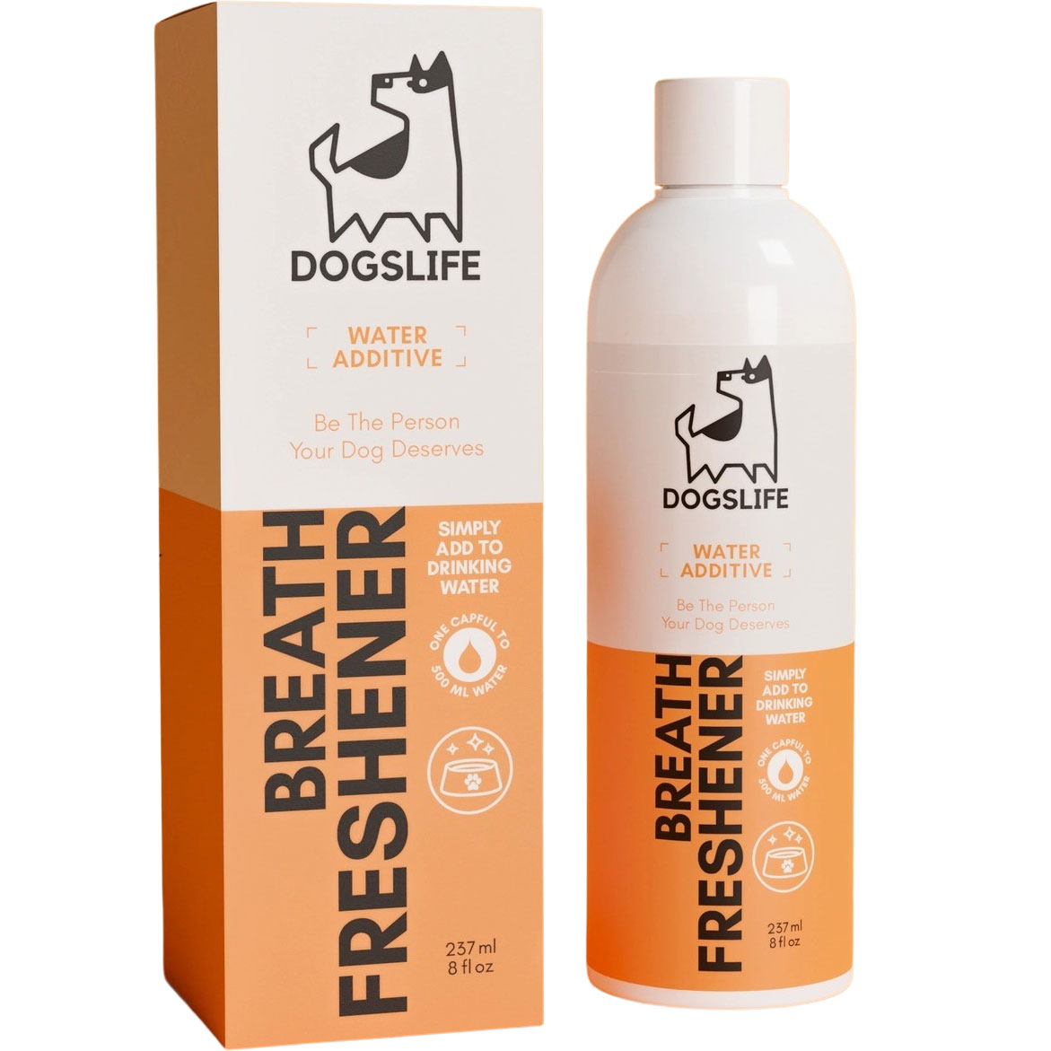 Our Dogs Life Breath Freshener Wasserzusatz für Hunde gegen Mundgeruch und Zahnbelag 237 ml