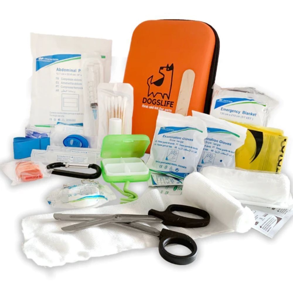 DogsLife Erste-Hilfe-Kasten für Hunde komplettes Erste-Hilfe-Kit mit 40+ Teilen