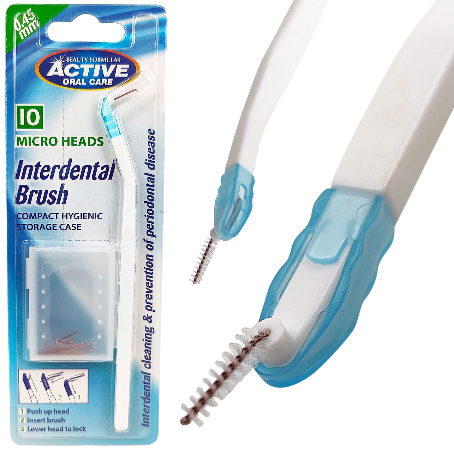 Active Oral Care Mellemrumsbørster Håndtag + 10 Børstehoveder