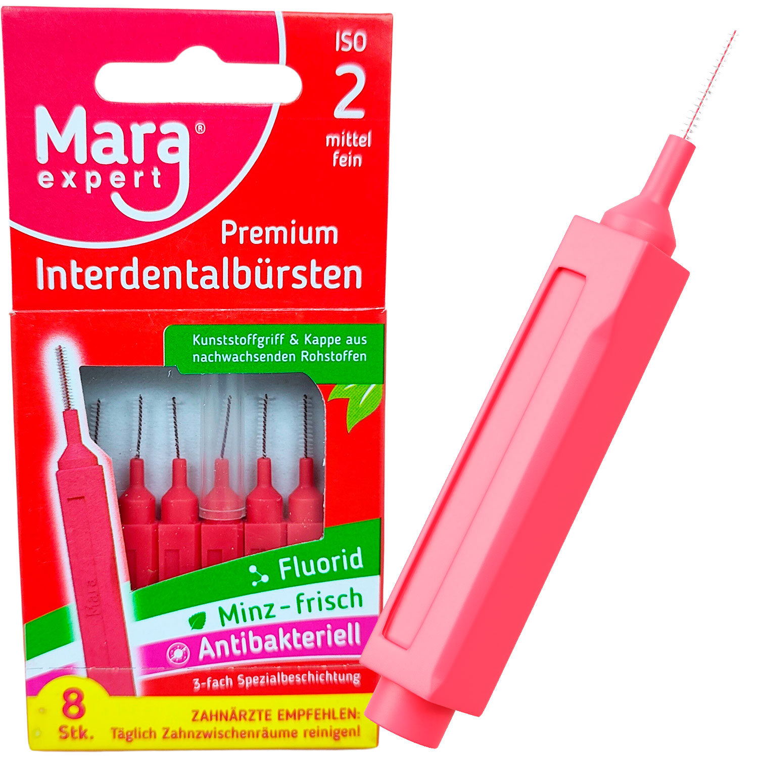 Spaltbürsten Premium Mara Expert 0,50 mm ISO 2 ROT