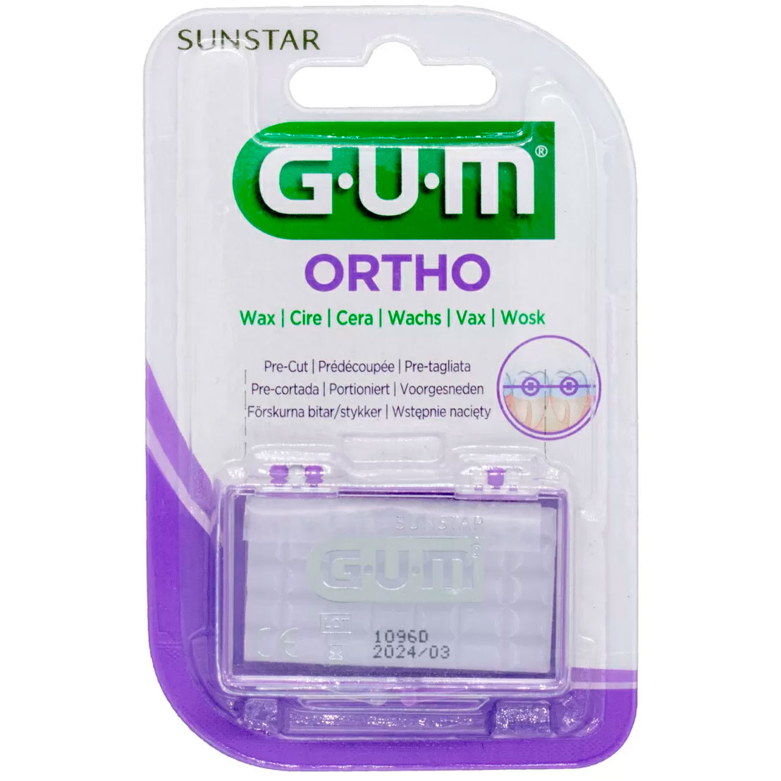 Bøjlevoks GUM OrthoWax Tandreguleringsvoks