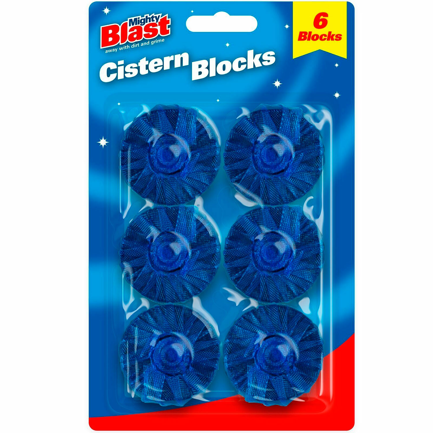 WC Toiletblokke til Cisterne 6 stk. Mighty Blast