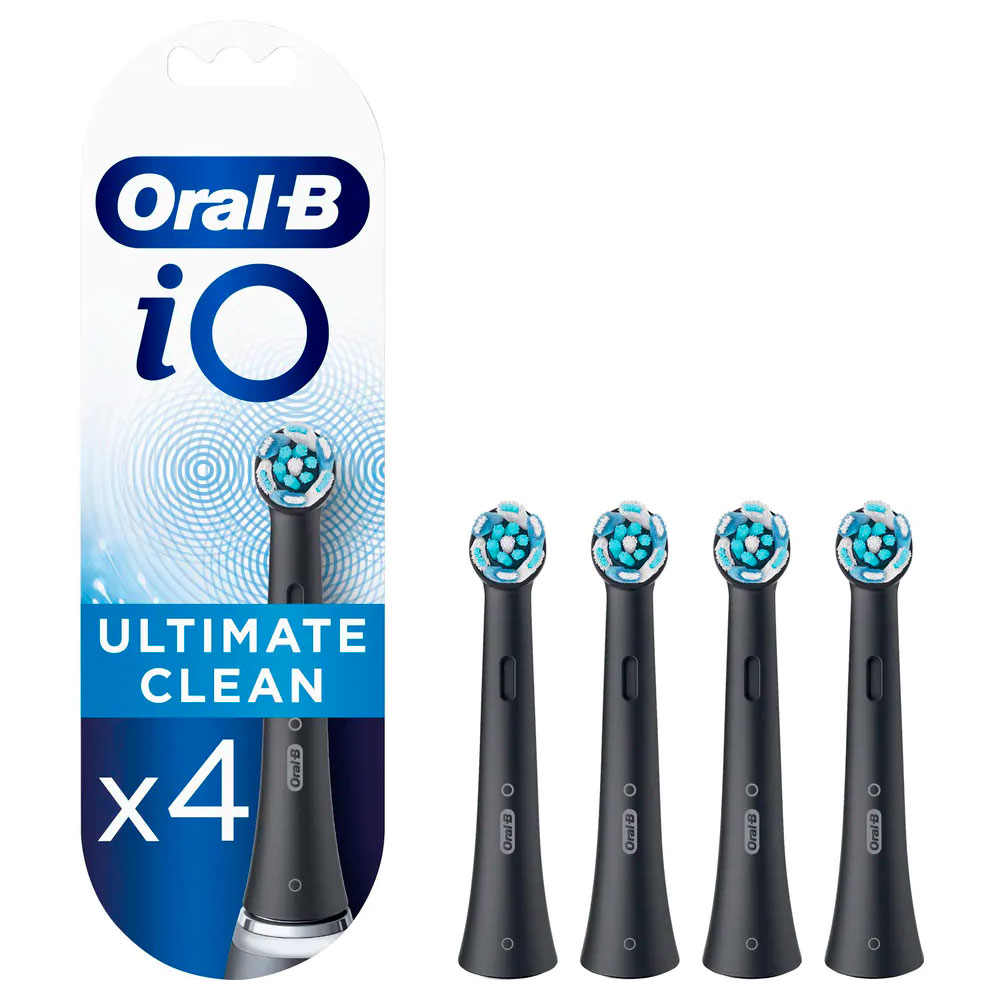4 Stück Oral-B iO BLACK Ultimate Clean Bürstenköpfe