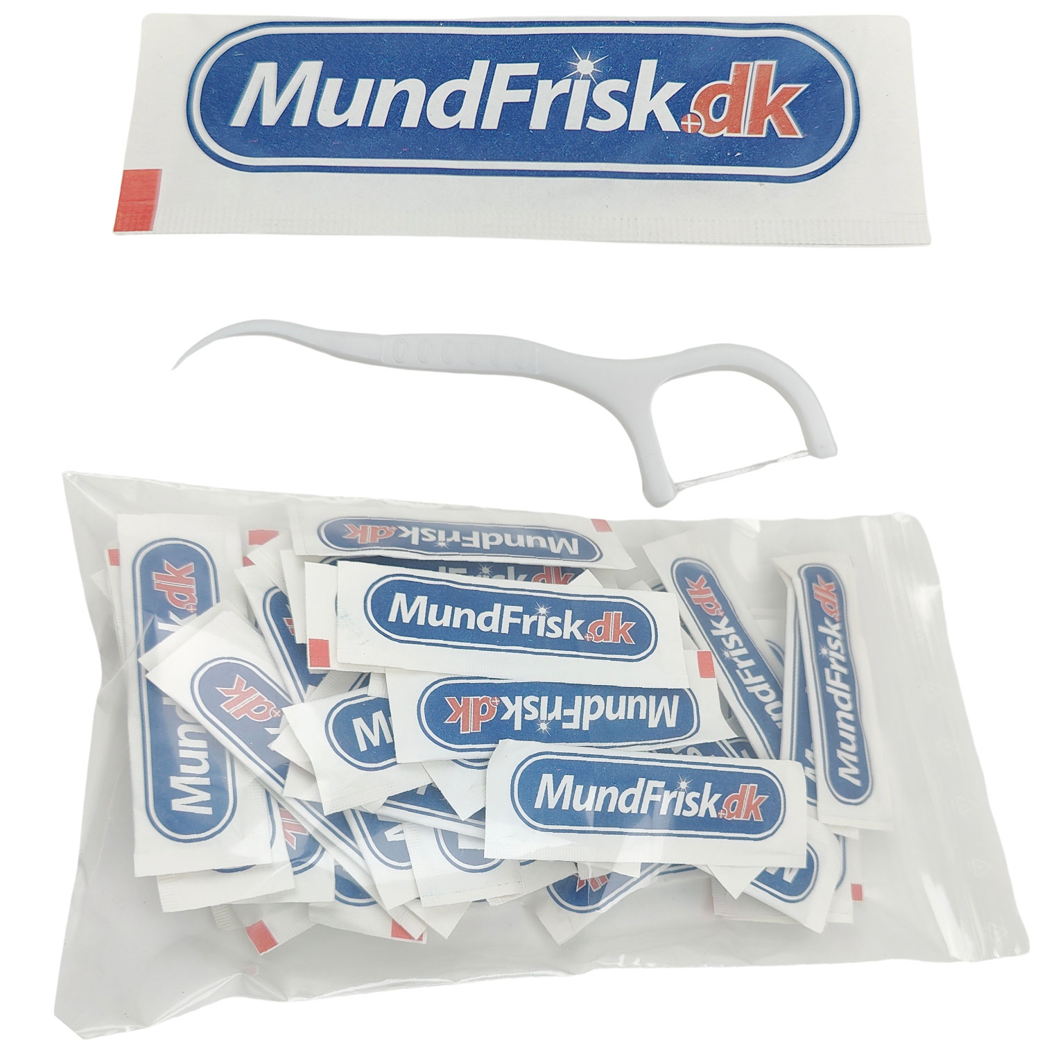 Tandtråd Dentadan Pick & Floss Indpakkede 50 stk.