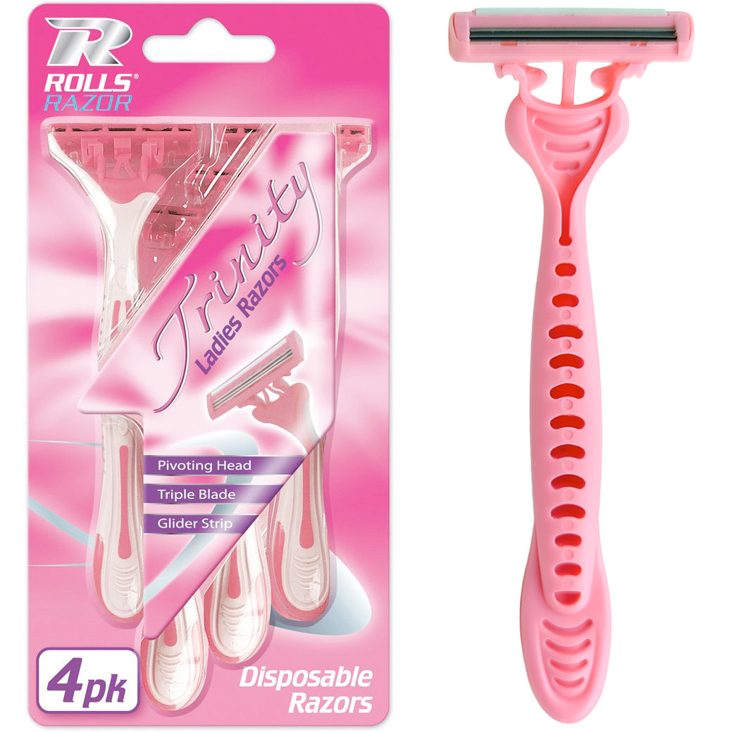 Einwegschaber Rolls Razor Trinity Ladies 4er-Pack.
