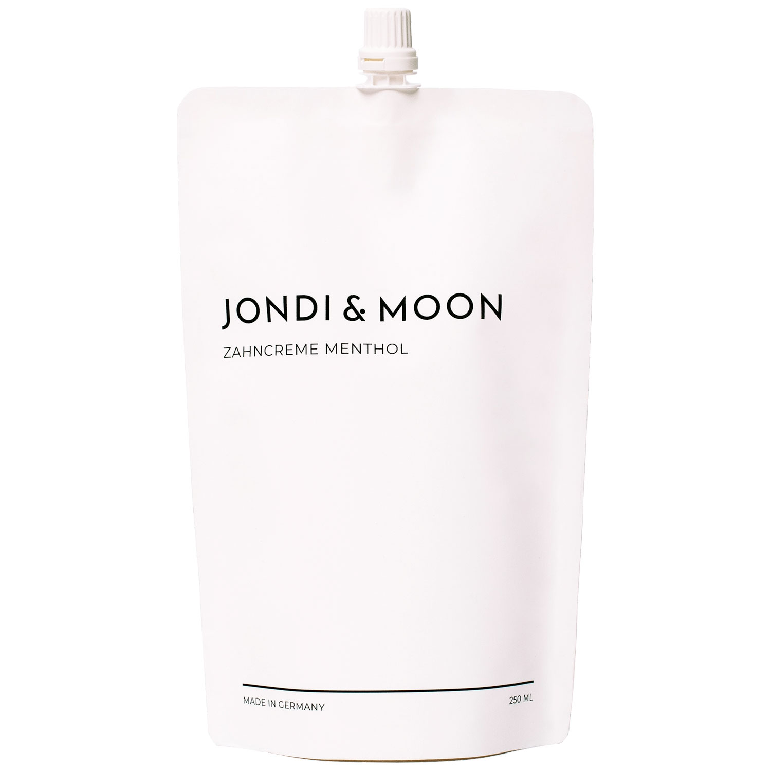 Natürliche Zahnpasta Jondi & Moon Menthol Nachfüllung 250 ml.