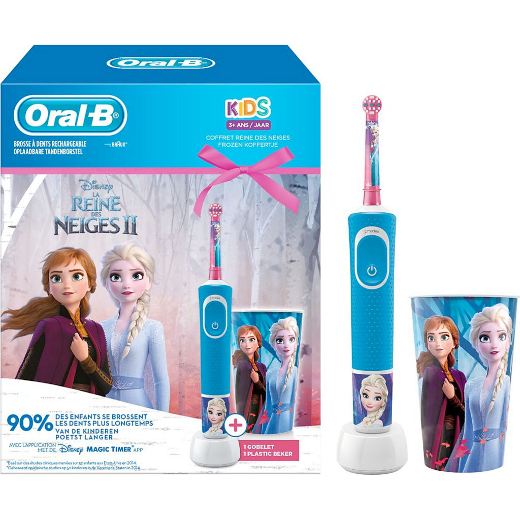 Oral-B Frozen Tandkrus + El-tandbørste Til Børn
