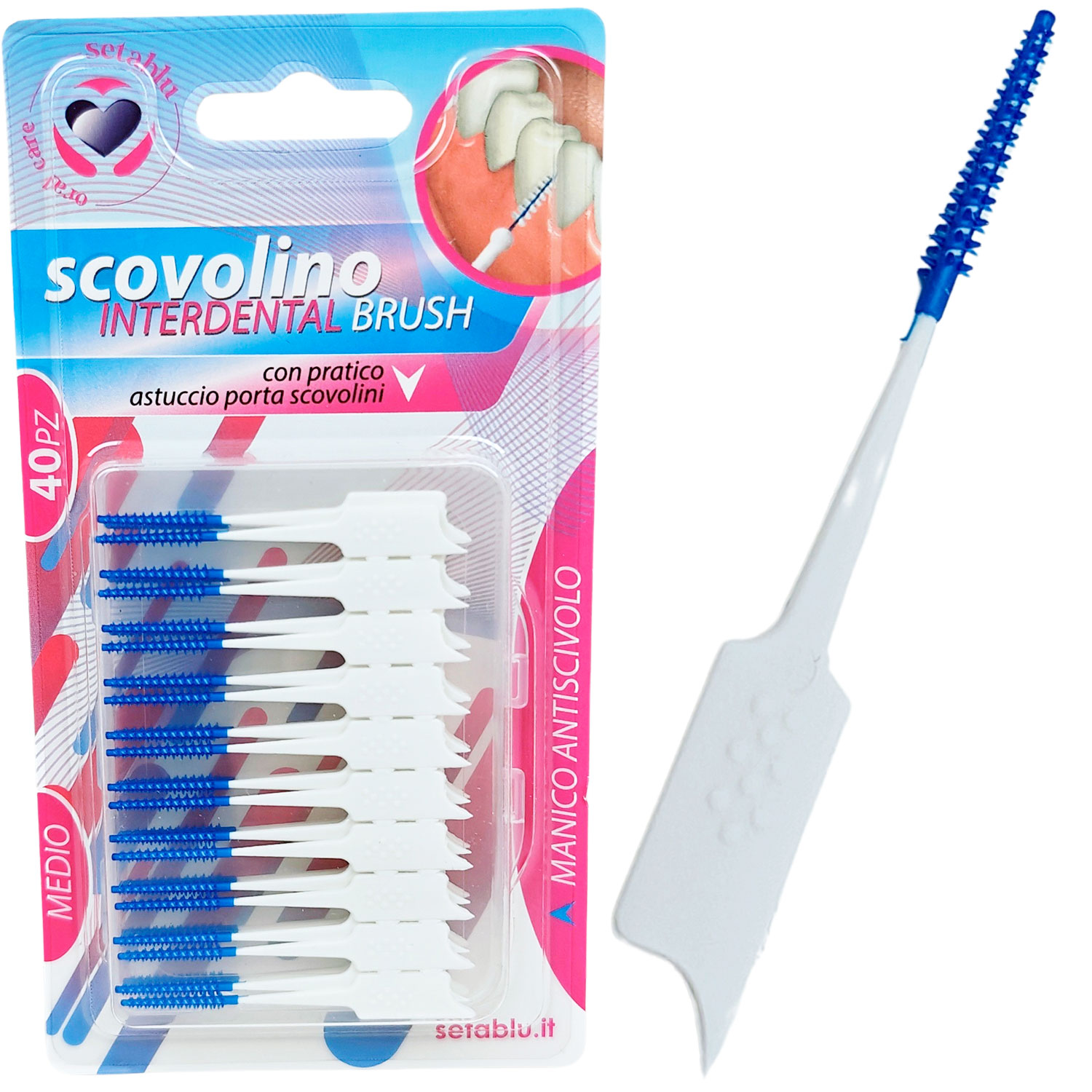 Soft Rubber Toothpicks Setablu Interdental 40 Stk.