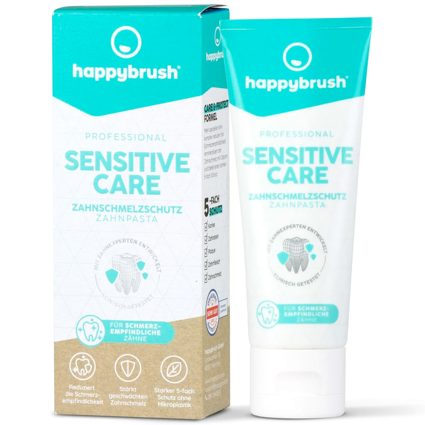 Happybrush Sensitive Care Zahnpasta 75 ml.