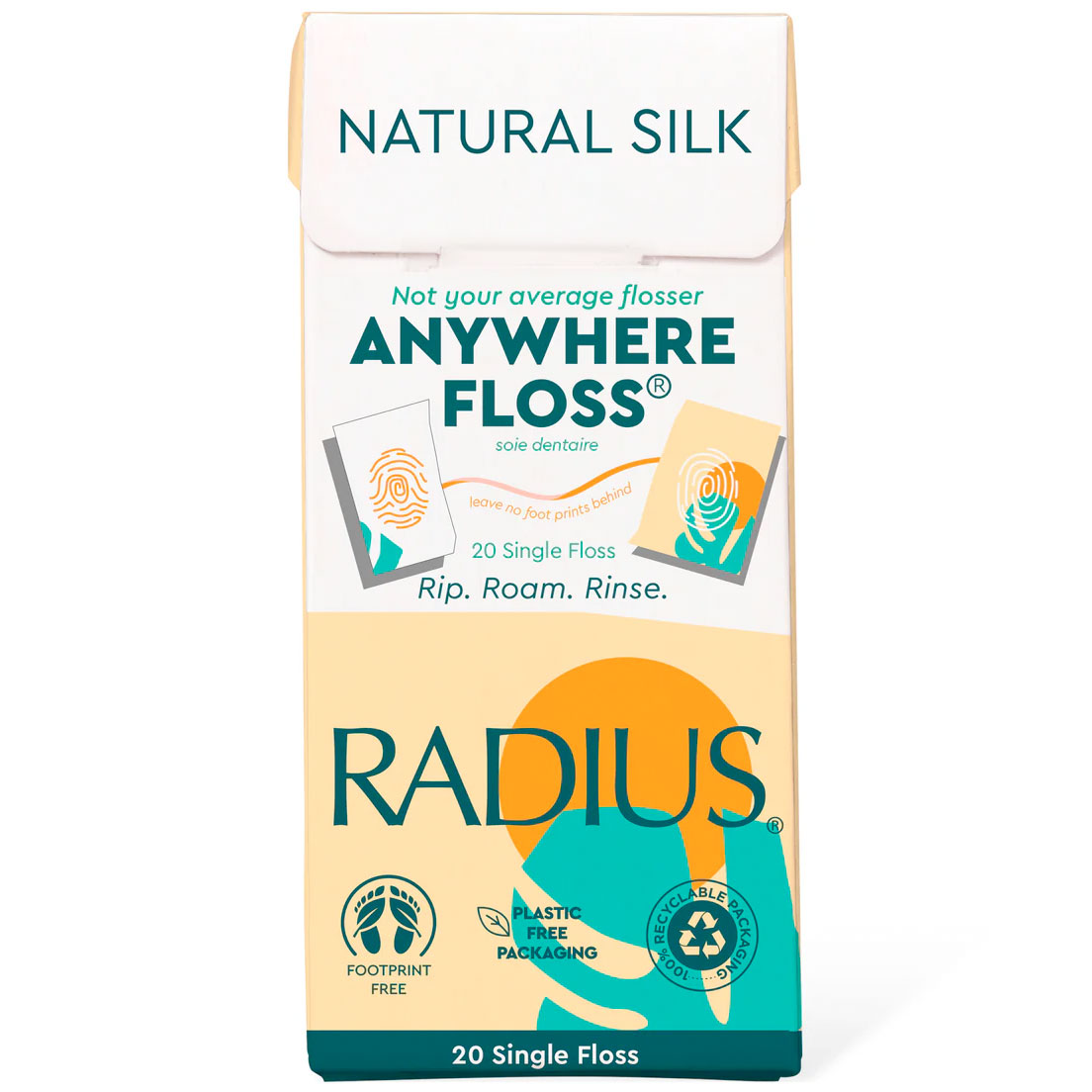 Zahnseide, natürlich, biologisch abbaubar RADIUS Natural , 20 Stk.