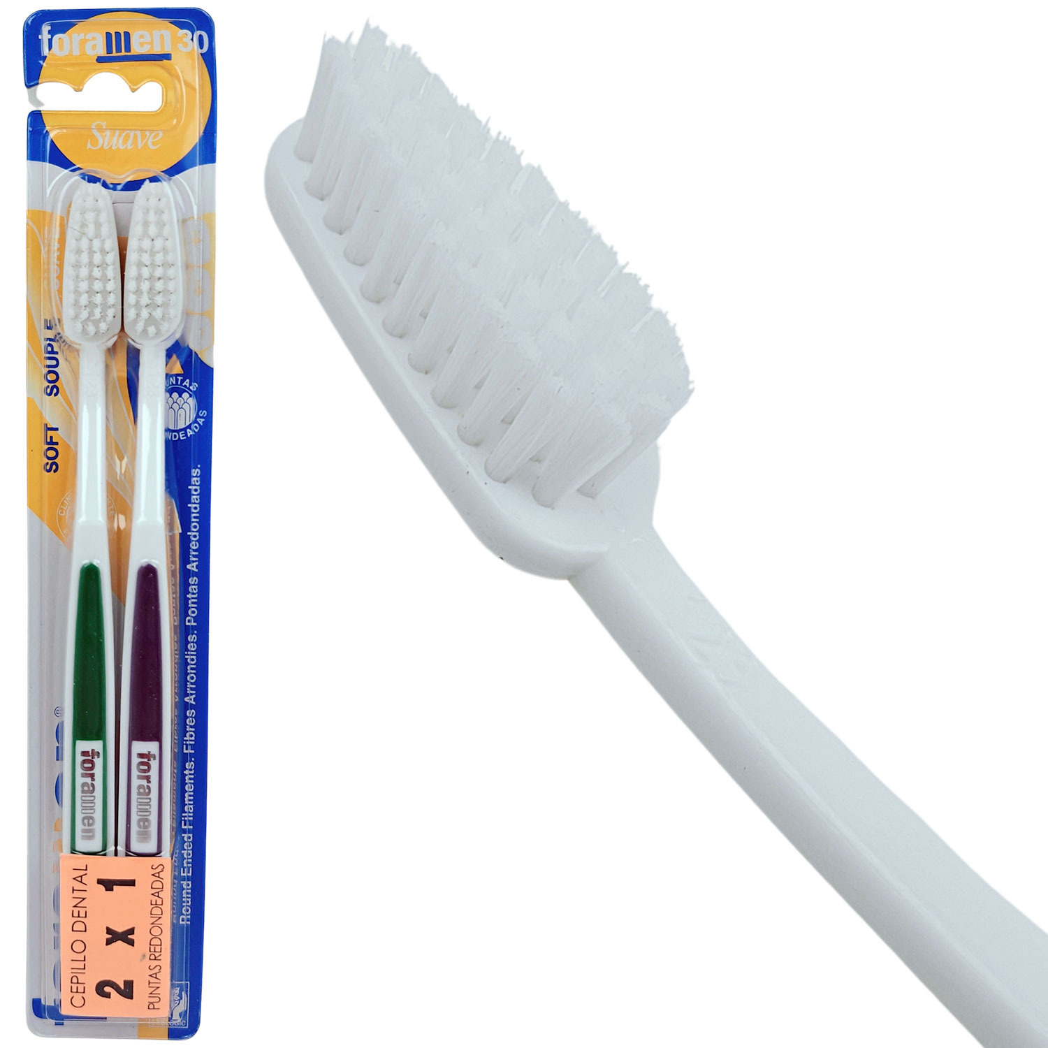 Weiche Zahnbürsten 2 Stk. Foramen 30 SOFT