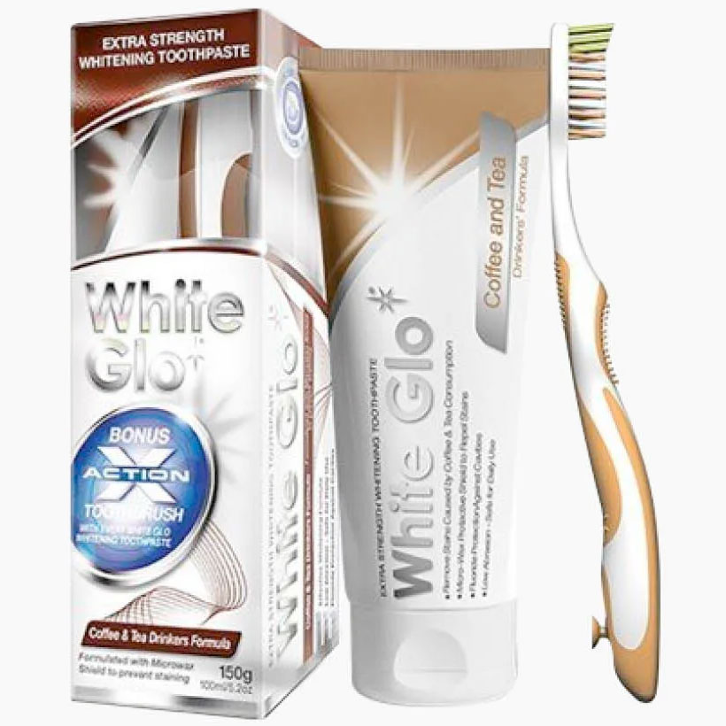 Zahnaufhellende Zahnpasta White Glo Coffee & Tea Drinkers Extra Strength
