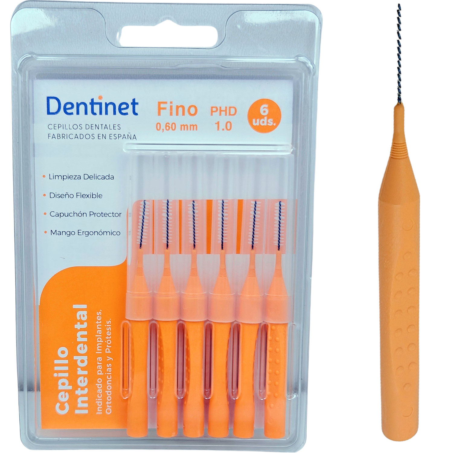 Dentinet Interspace-Bürsten 6 Stk. Fein 0,6 mm PHD 1,0