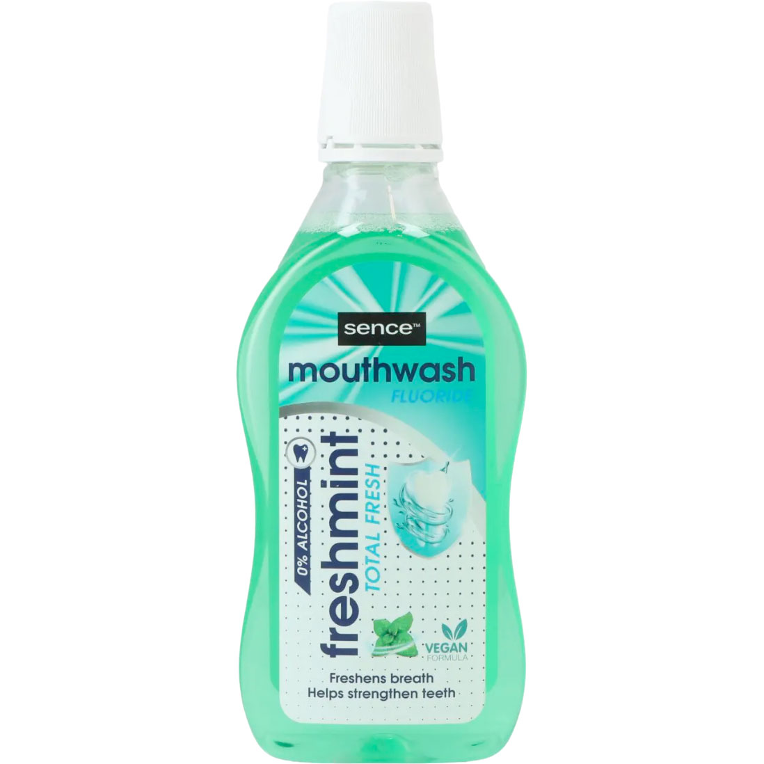 Sence Mundwasser Freshmint Alkoholfrei 500 ml.