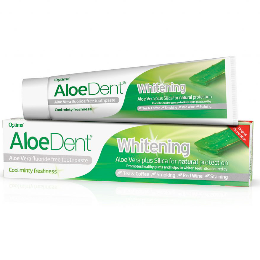 Aloe Vera Tandpasta AloeDent Whitening Fluorfri 100 ml.