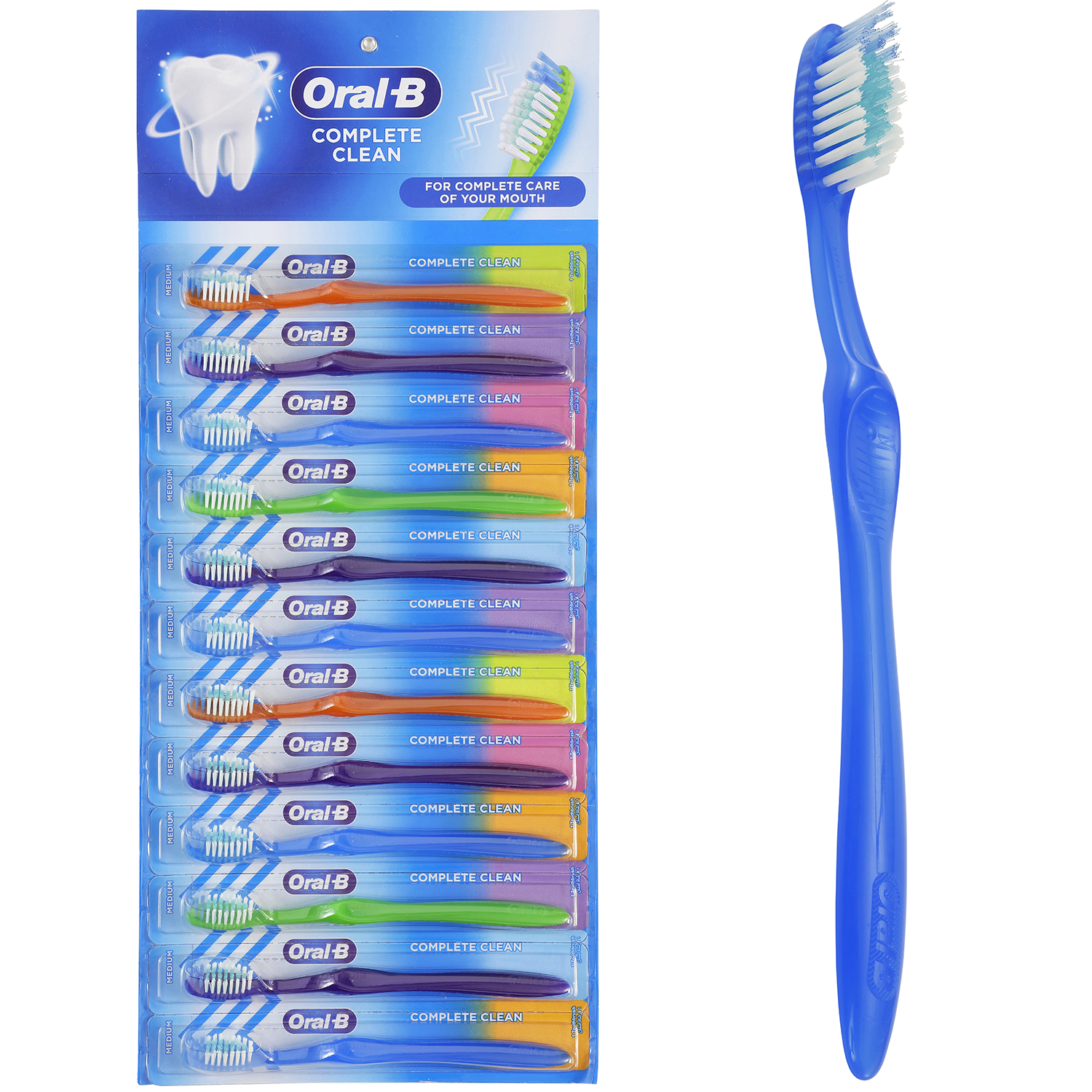 12 Stk. Oral-B Zahnbürsten Complete Clean Medium