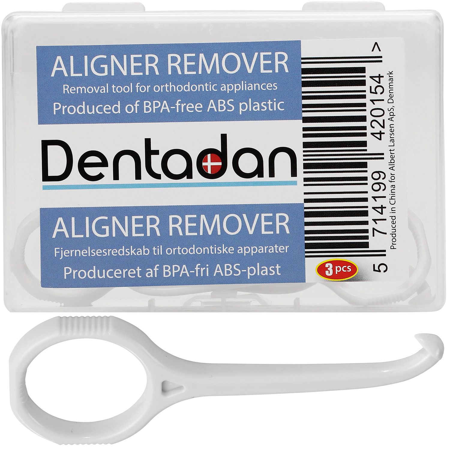 Dentadan Aligner Fjerner 3 stk. Dentale Bøjlefjernere HVID