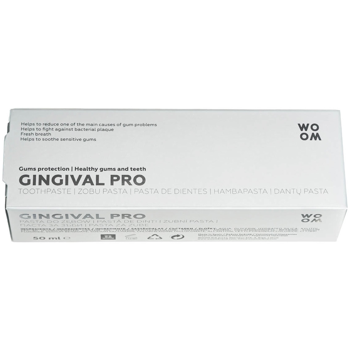 Klorhexedin Tandpasta 0.12 % WOOM Gingival Pro Gum 50 ml.