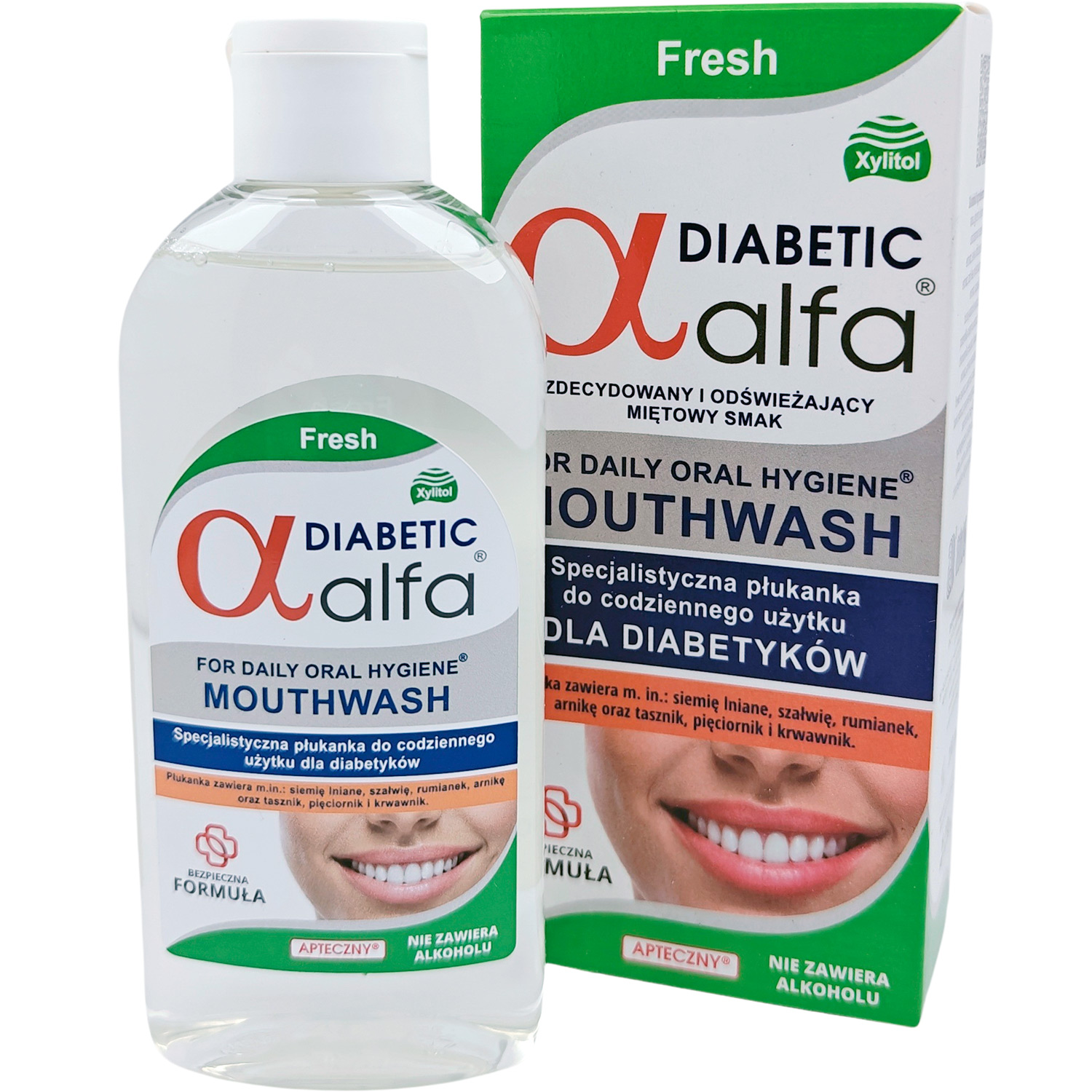 Mundskyl til Diabetikere ALFA Implant Diabetic Fresh 200 ml